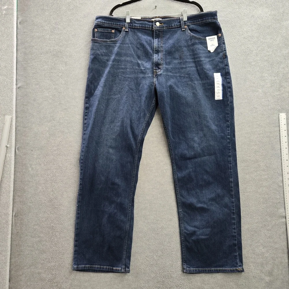 Denizen From Levi's Men Jeans 42X32 Blue Denim 285 Relaxed Button 31